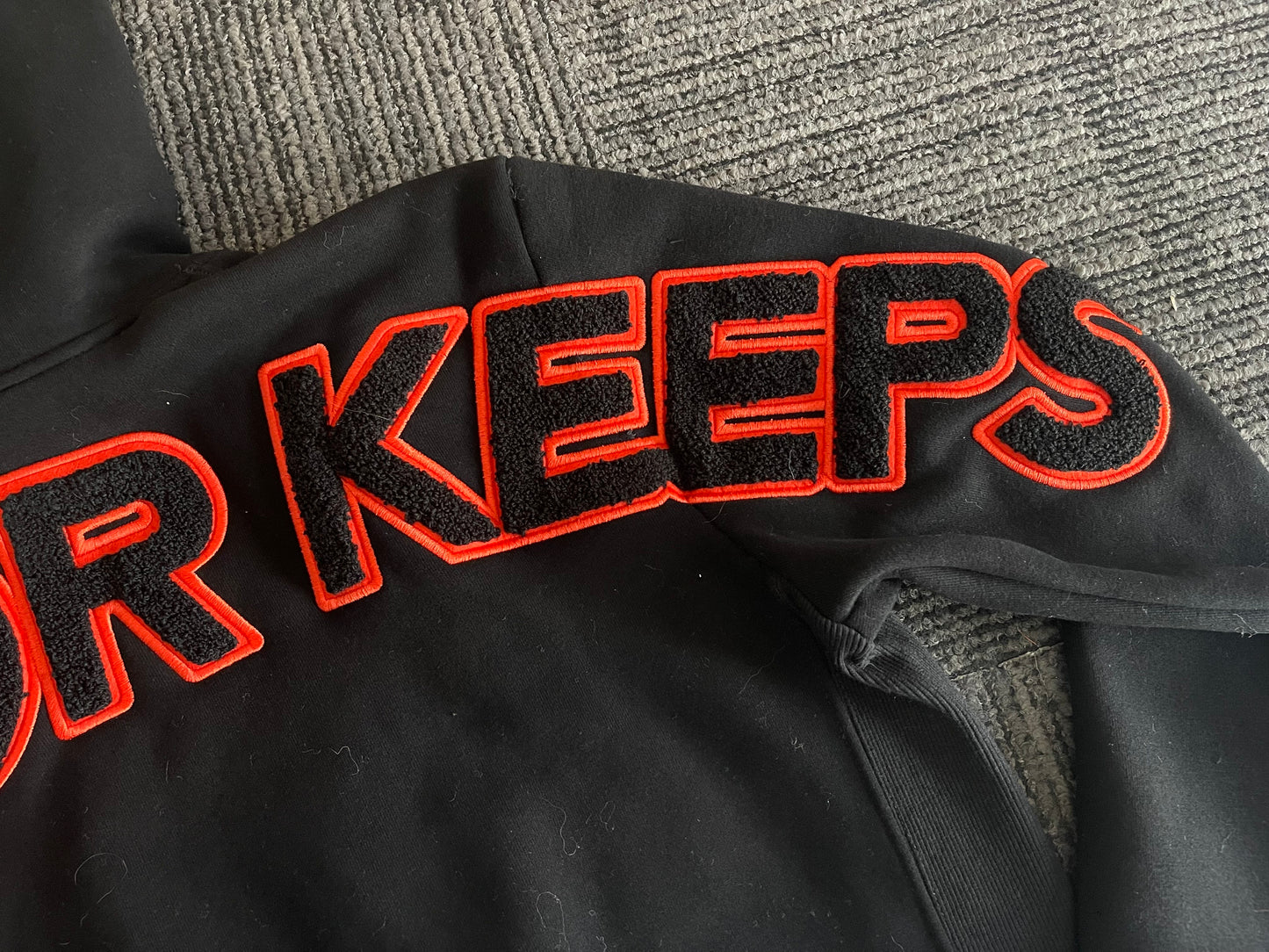 Geedup Play For Keeps Hoodie 'Black / Black Orange' (2024)