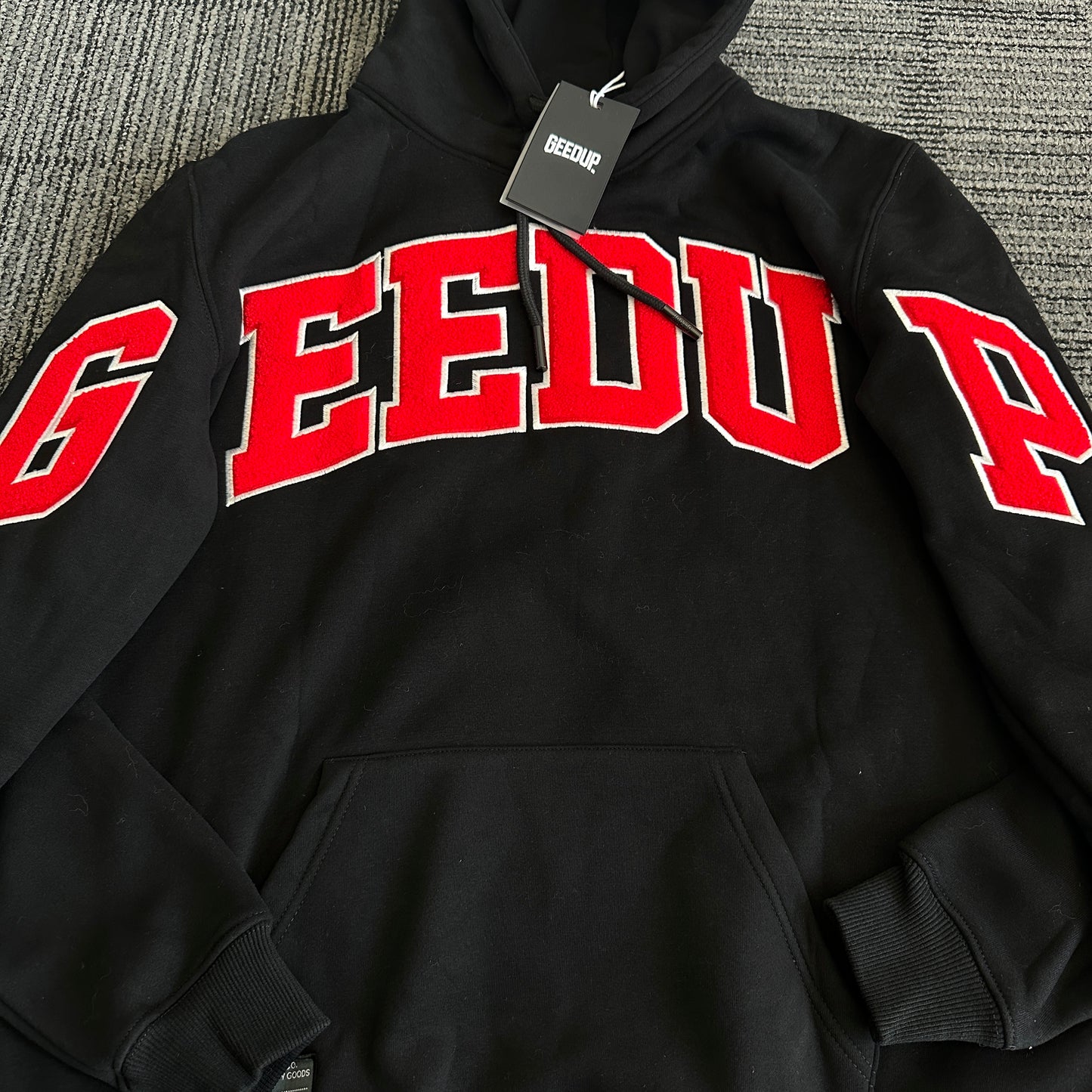 Geedup Team Logo Hoodie 'Black / White / Red' (2025)