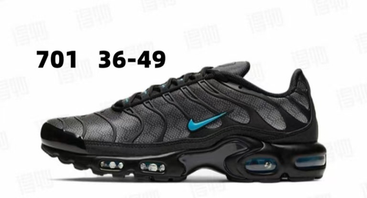 Nike TN Grey Black with Light Blue Black Swoosh