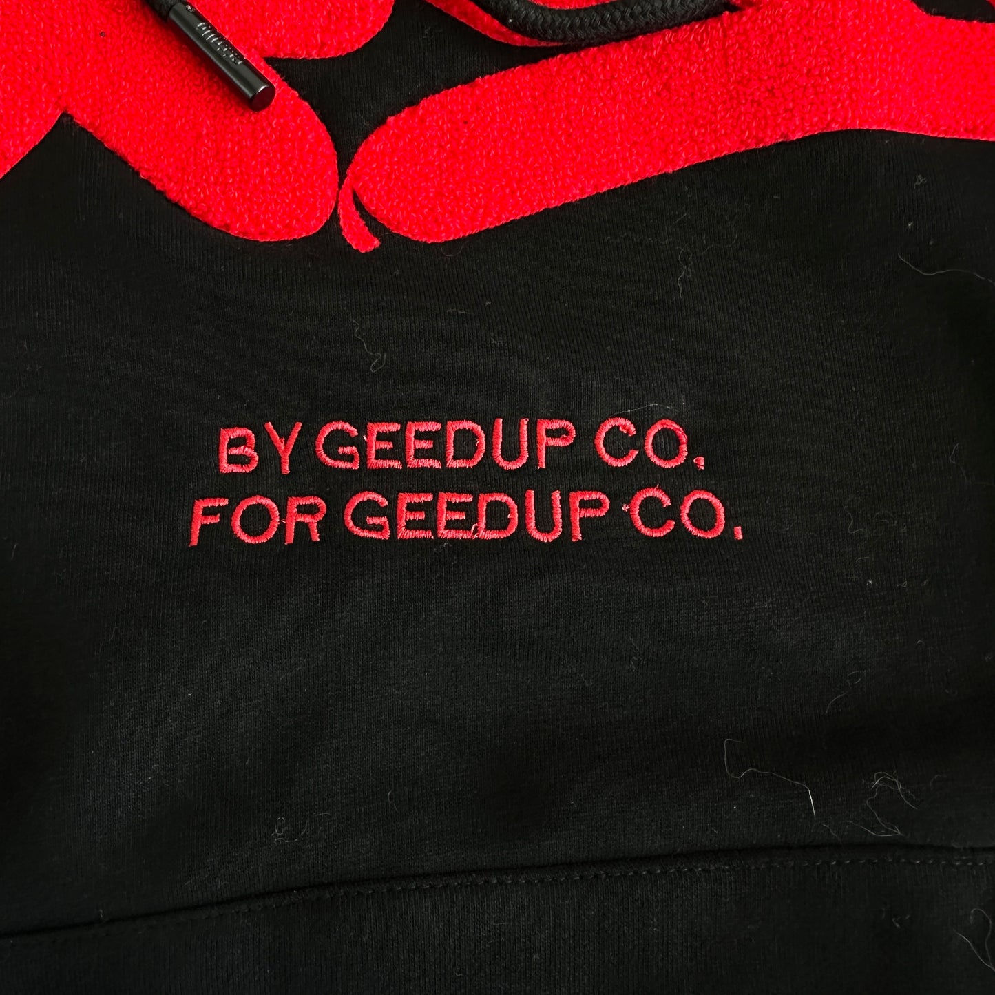 Geedup Handstyle Hoodie 'Black / Red' (2024)
