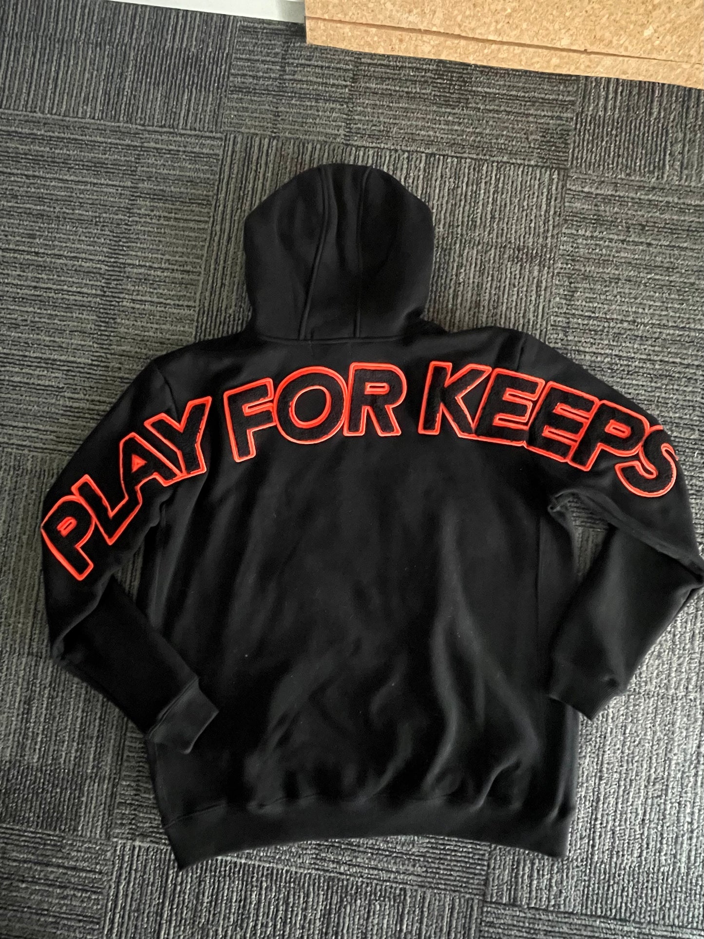 Geedup Play For Keeps Hoodie 'Black / Black Orange' (2024)
