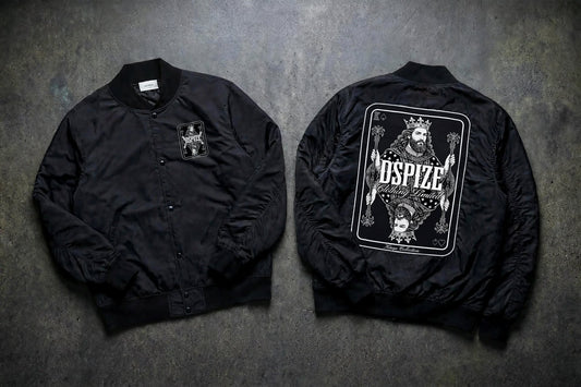 DCL Kings Collection 'Black / White' College Bomber Jacket
