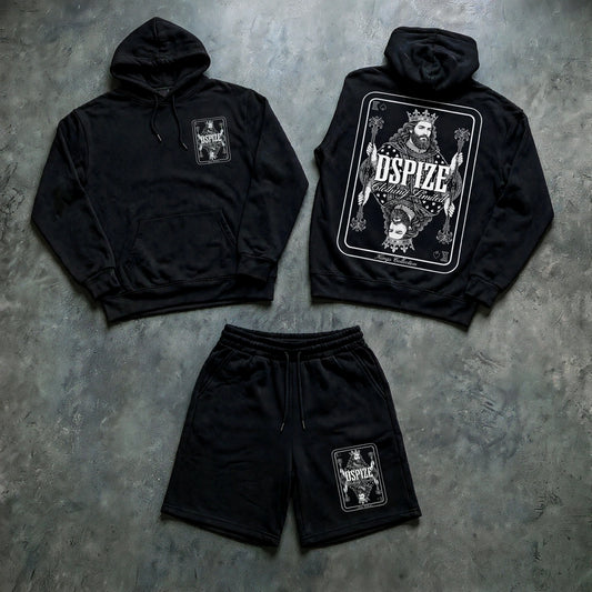 DCL Kings Collection 'Black / White' Hood and Short Set