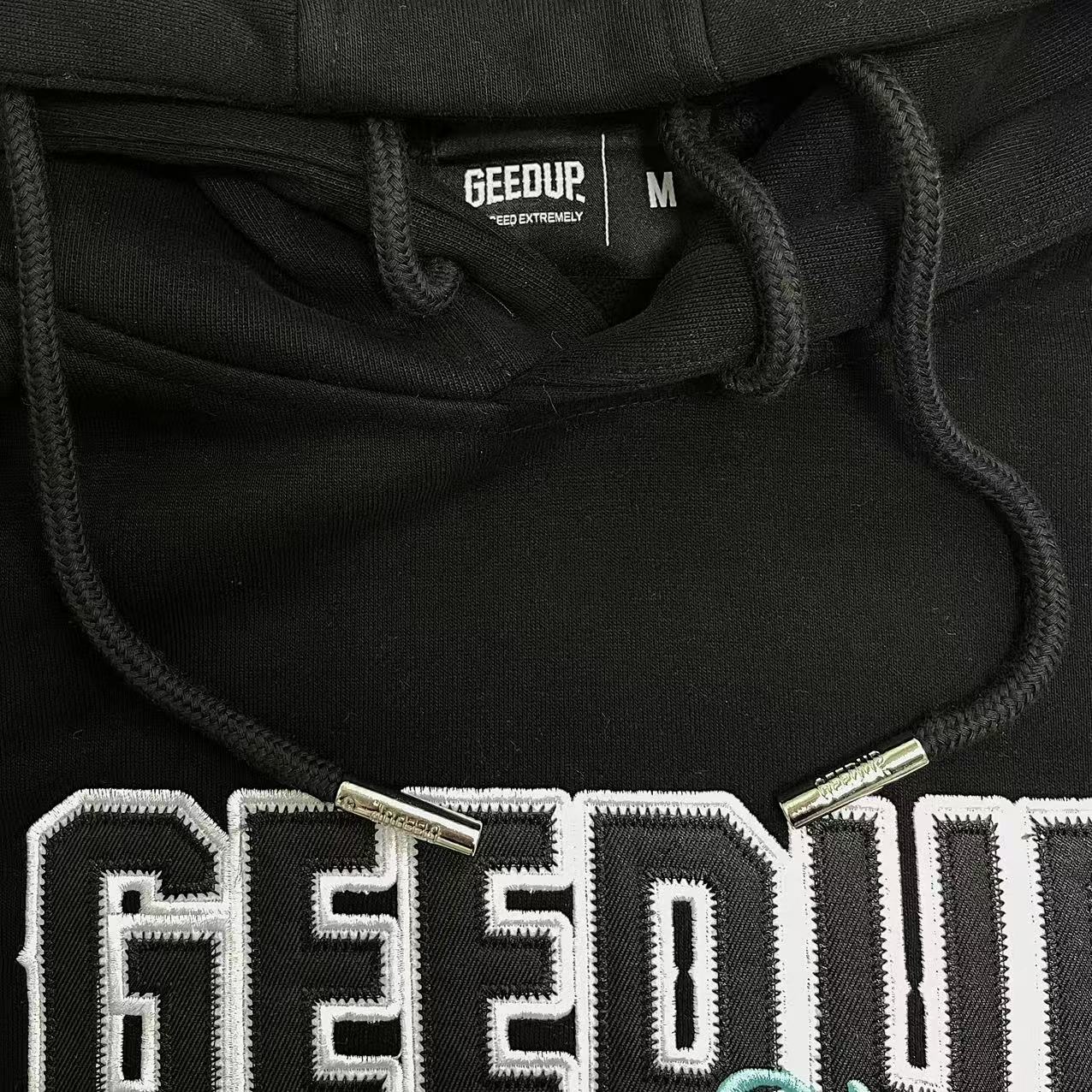 Geedup x Trapstar Handstyle x Irongate Play For Keeps Hoodie 'Black / Teal' (2025)