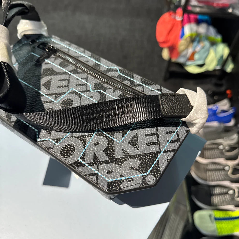 Geedup Blue Handstyle Leather Saddle Bag (Brand New)