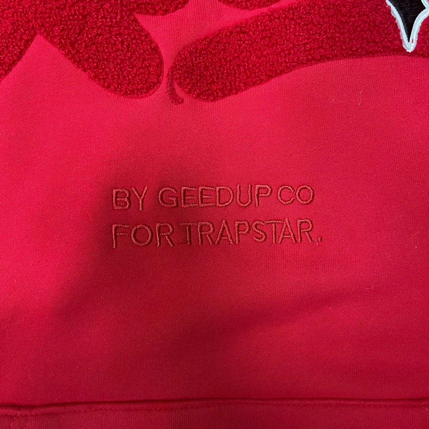Geedup x Trapstar Handstyle x Irongate T Hoodie 'Red' (2025)