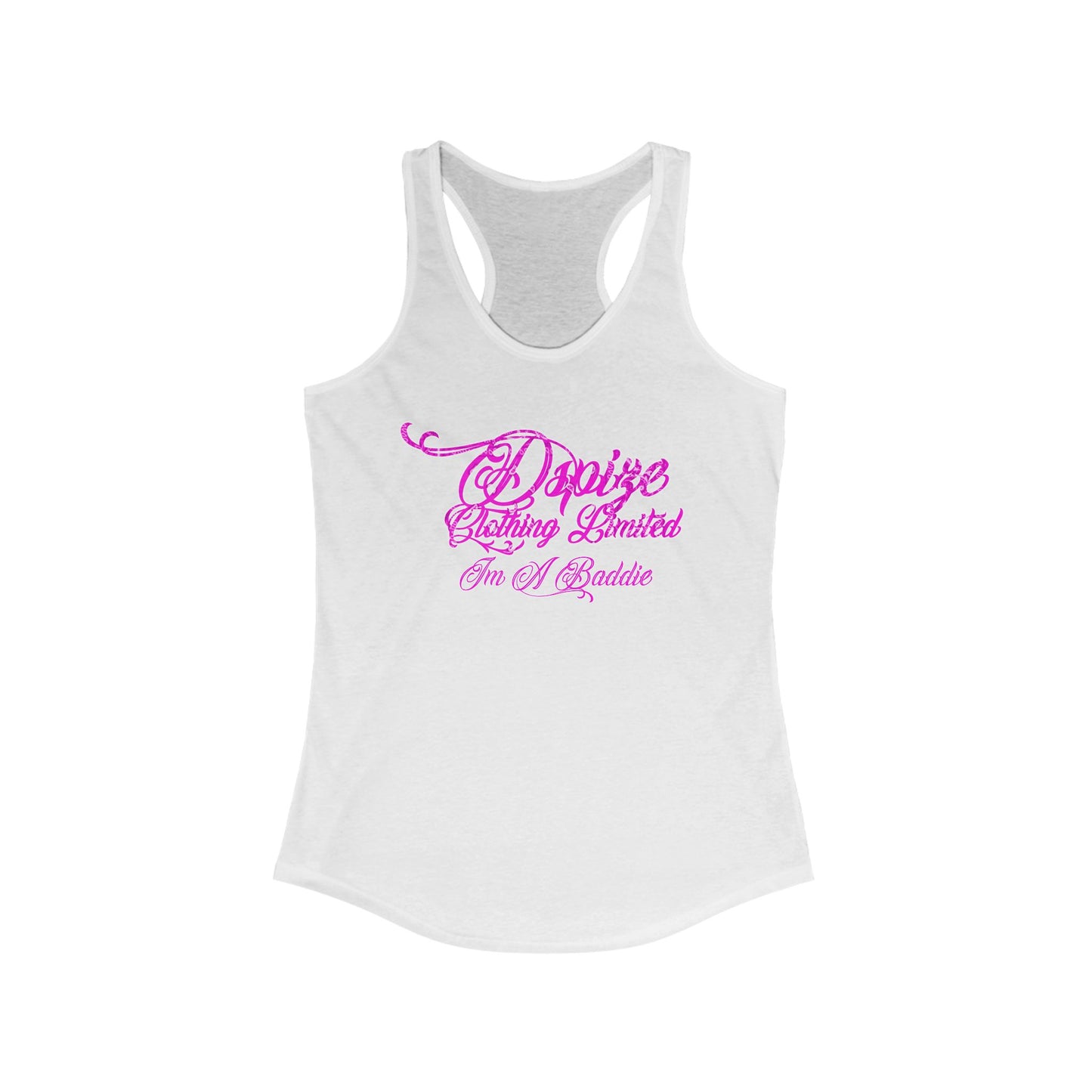 DCL Im A Baddie Pink/White Ladies' Tank