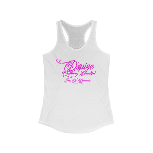 DCL Im A Baddie Pink/White Ladies' Tank