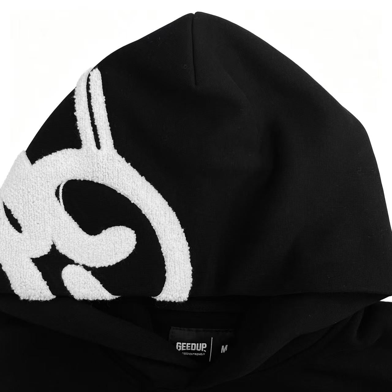 Geedup x Trapstar Handstyle x Irongate Arch Hoodie 'Black / White' (2025)