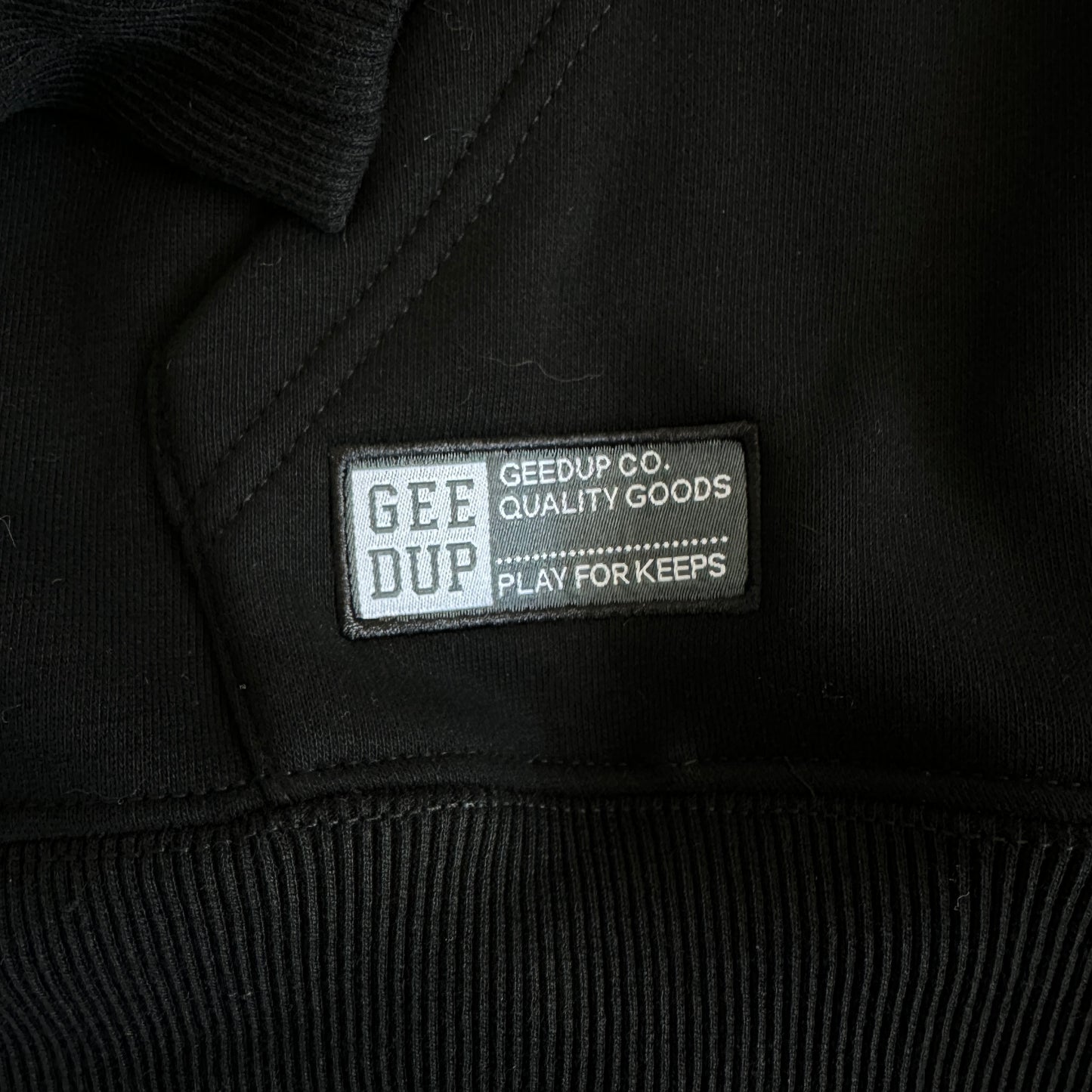Geedup Play For Keeps Hoodie 'Black / Black Orange' (2024)