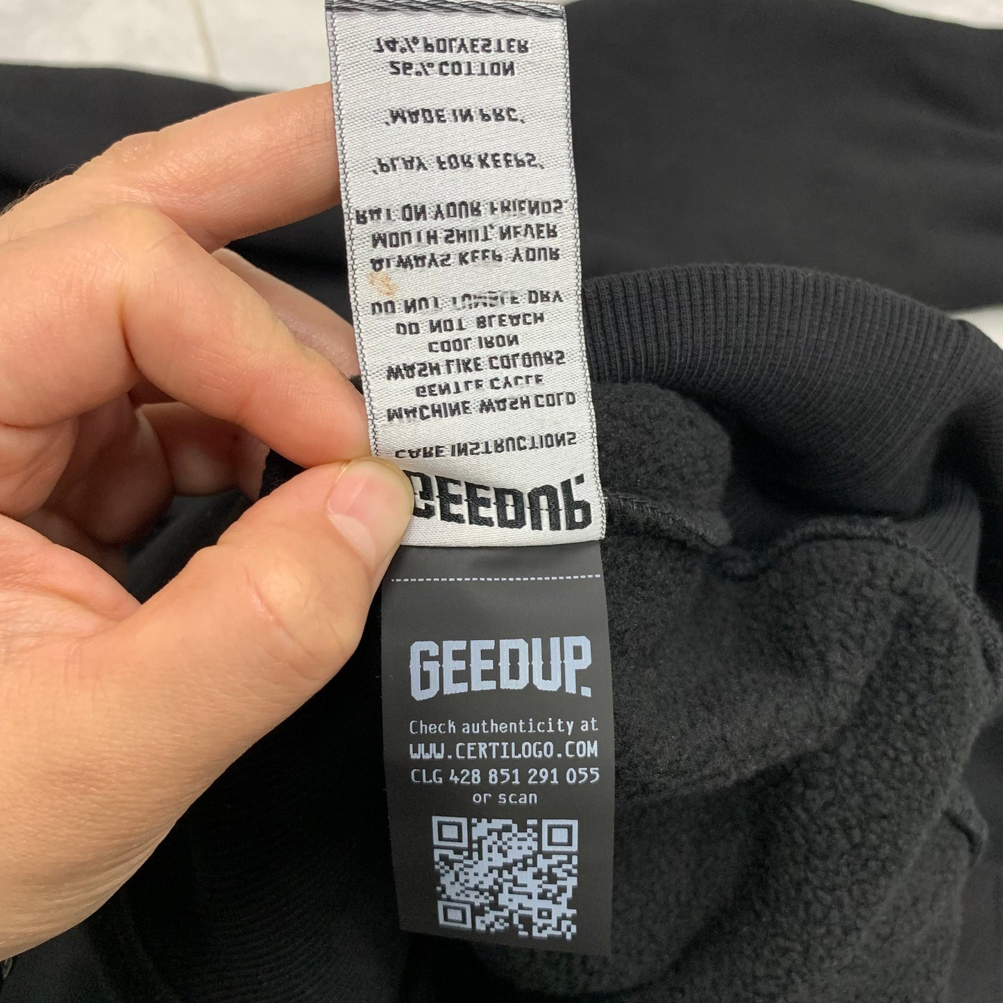 Geedup OS Handstyle Hoodie 'Black' (2025)