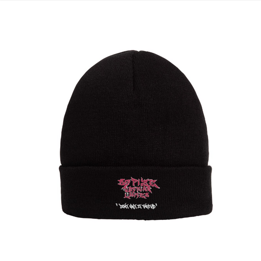 DCL Beanie Black With Pink Logo