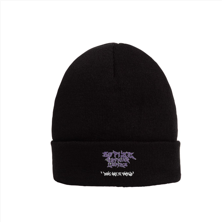 DCL DGIT Purple Piece Black Beanie