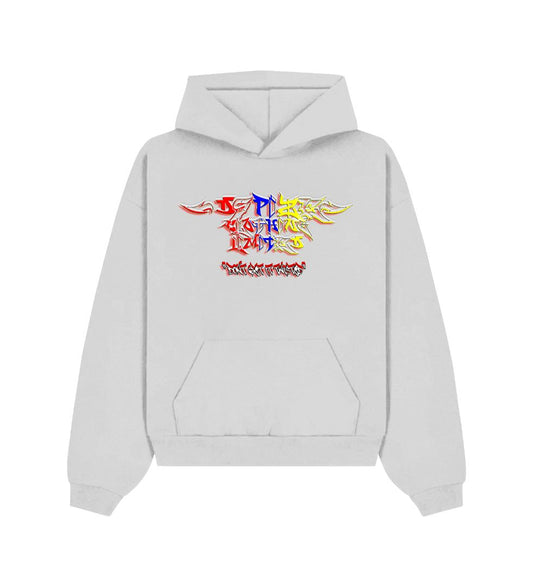 DCL 3 Colour Bombing 3D White Hoodie