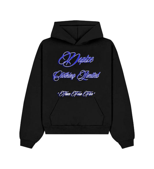 Dspize Clothing Limited 345 Blue Logo Black Hoodie