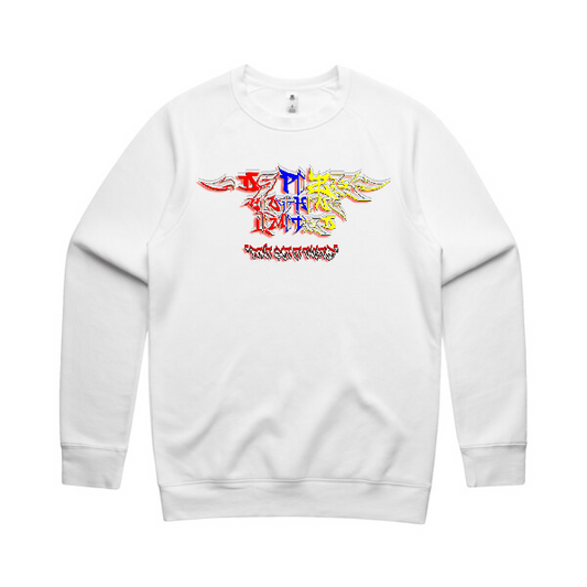 DCL 3 Colour Bombing 3D White Sweatshirt