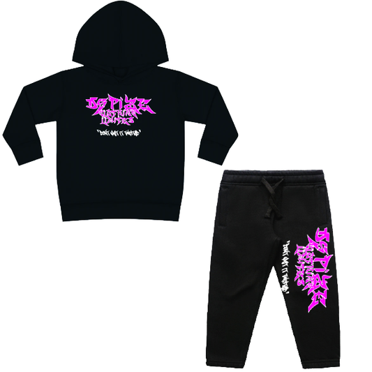 DCL DGIT Pink Piece Black Tracksuit (Kidz)