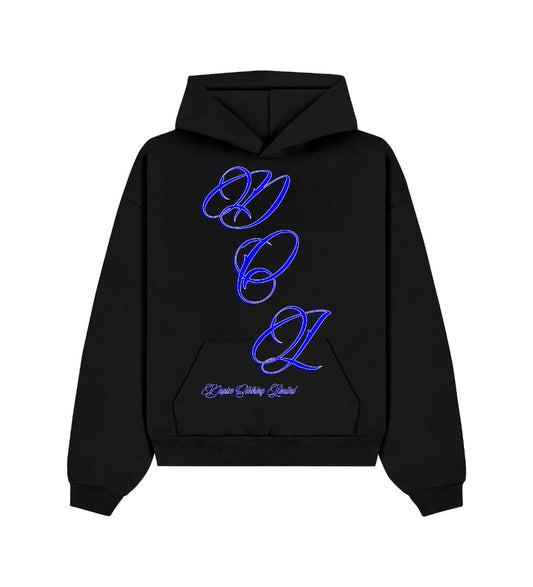 DCL Kidz Blue Logo Black Hoodie