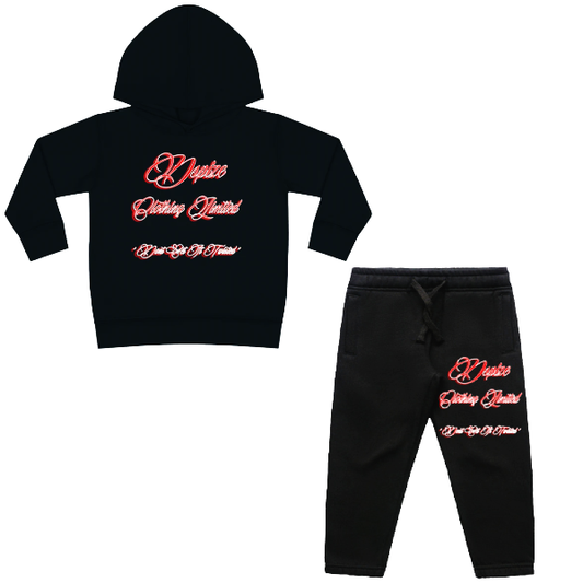 DCL DGIT Red Script Black Tracksuit (Kidz)