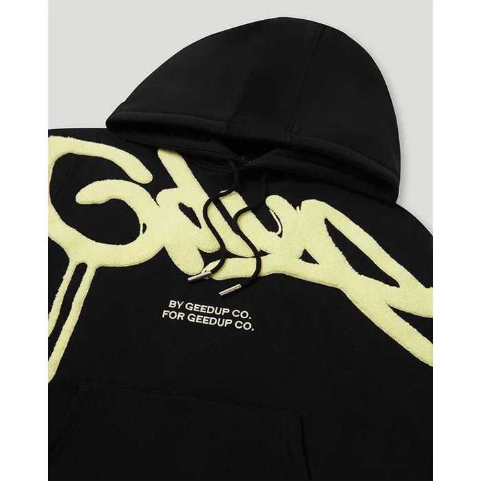 Geedup Handstyle Hoodie 'Black / Sorbet' (2025)