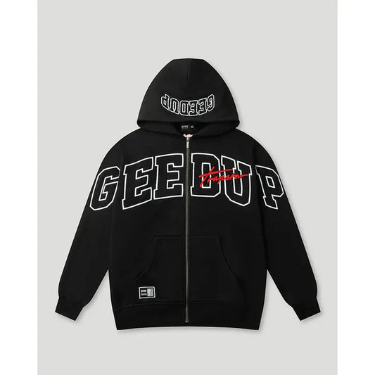 Geedup Team Logo x Trapstar Signature Jacket Black / White / Red