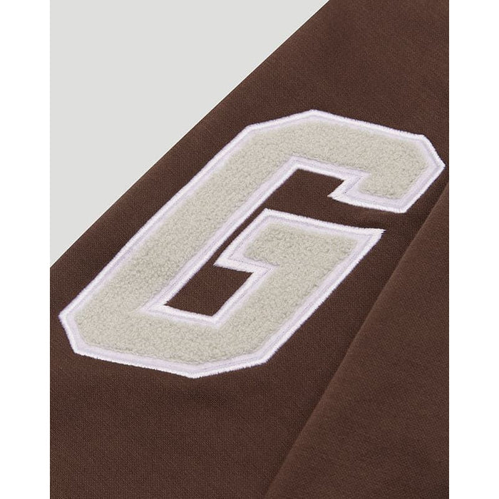 Geedup Team Logo Hoodie Brown / Light Grey