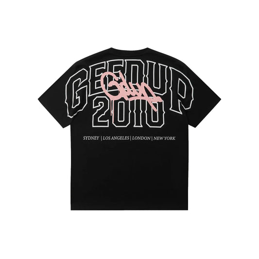Geedup Core Handstyle T-Shirt 'Black / Pink' (2025)