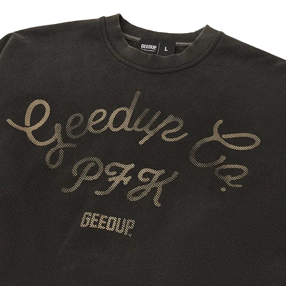 Geedup PFK Boxer Crewneck 'Washed Black' (2025)