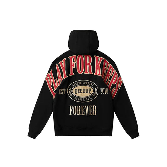Geedup PFK Company Hoodie 'Black / Red / Cream' (2025)