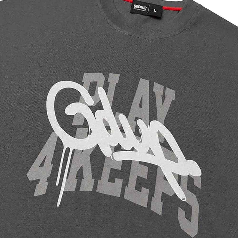 Geedup Play 4 Keeps T-Shirt 'Charcoal / White' (2025)