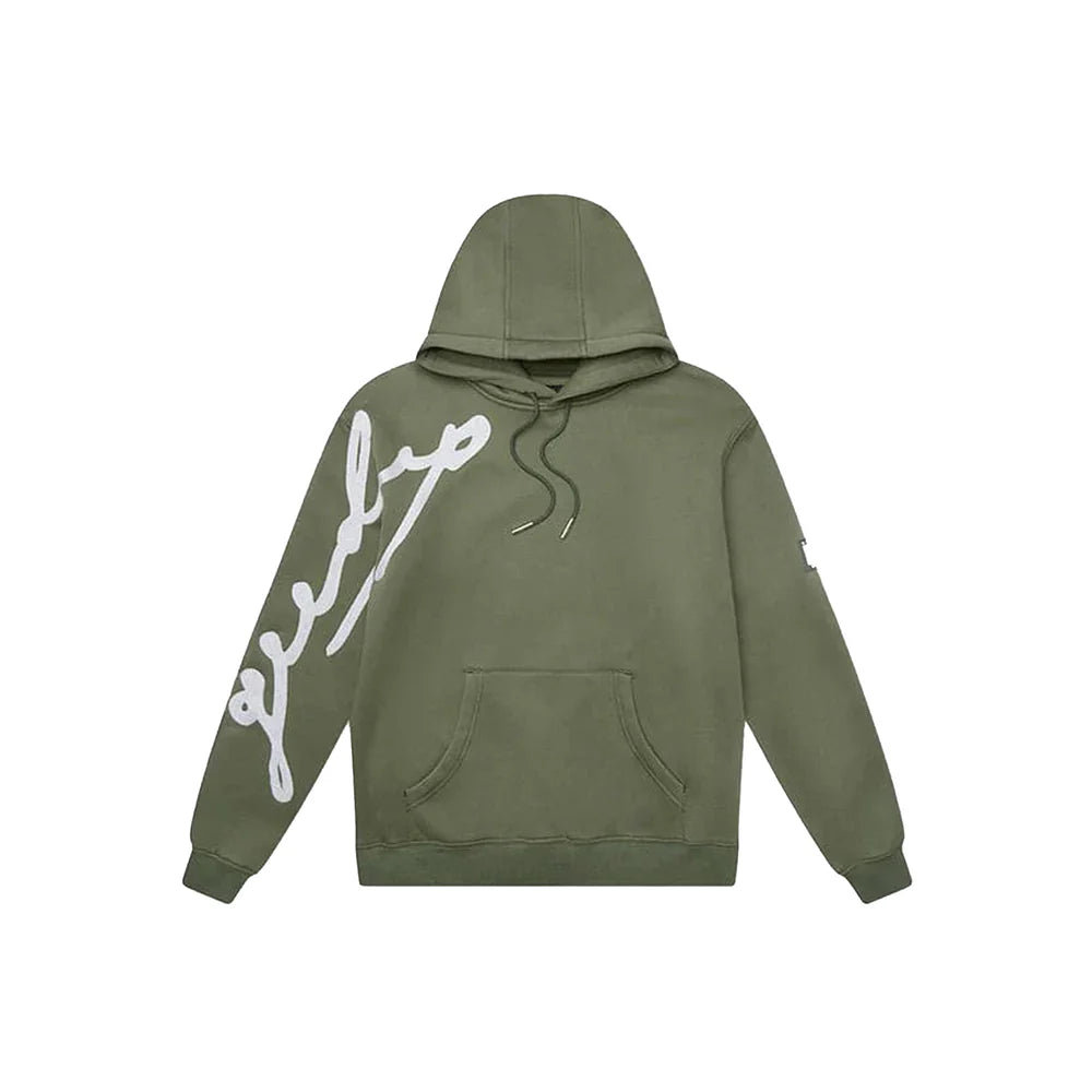 Geedup Signature Hoodie 'Olive / White'