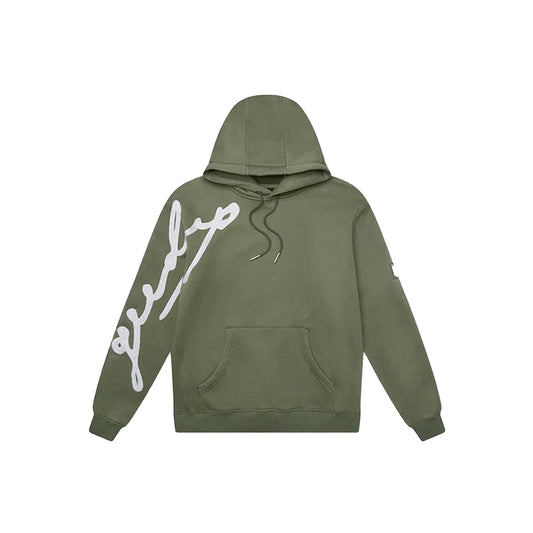 Geedup Signature Hoodie 'Olive / White'