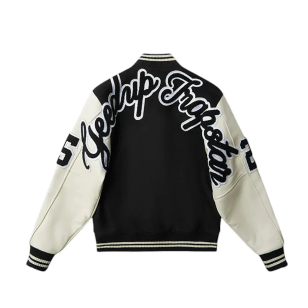 Geedup x Trapstar Letterman Jacket 'Black / White / Grey' [Complex Exclusive] (2025)