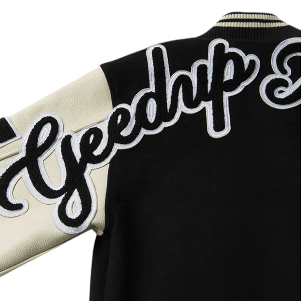 Geedup x Trapstar Letterman Jacket 'Black / White / Grey' [Complex Exclusive] (2025)