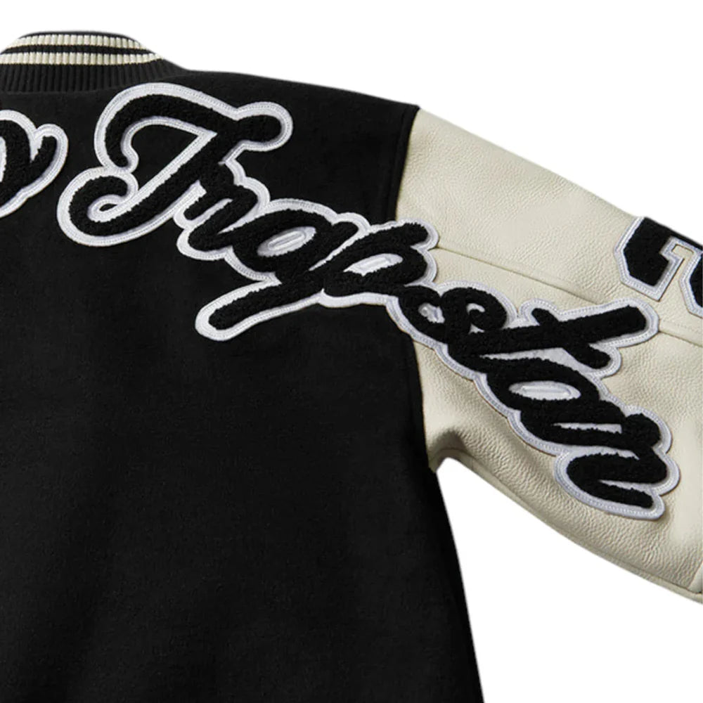 Geedup x Trapstar Letterman Jacket 'Black / White / Grey' [Complex Exclusive] (2025)