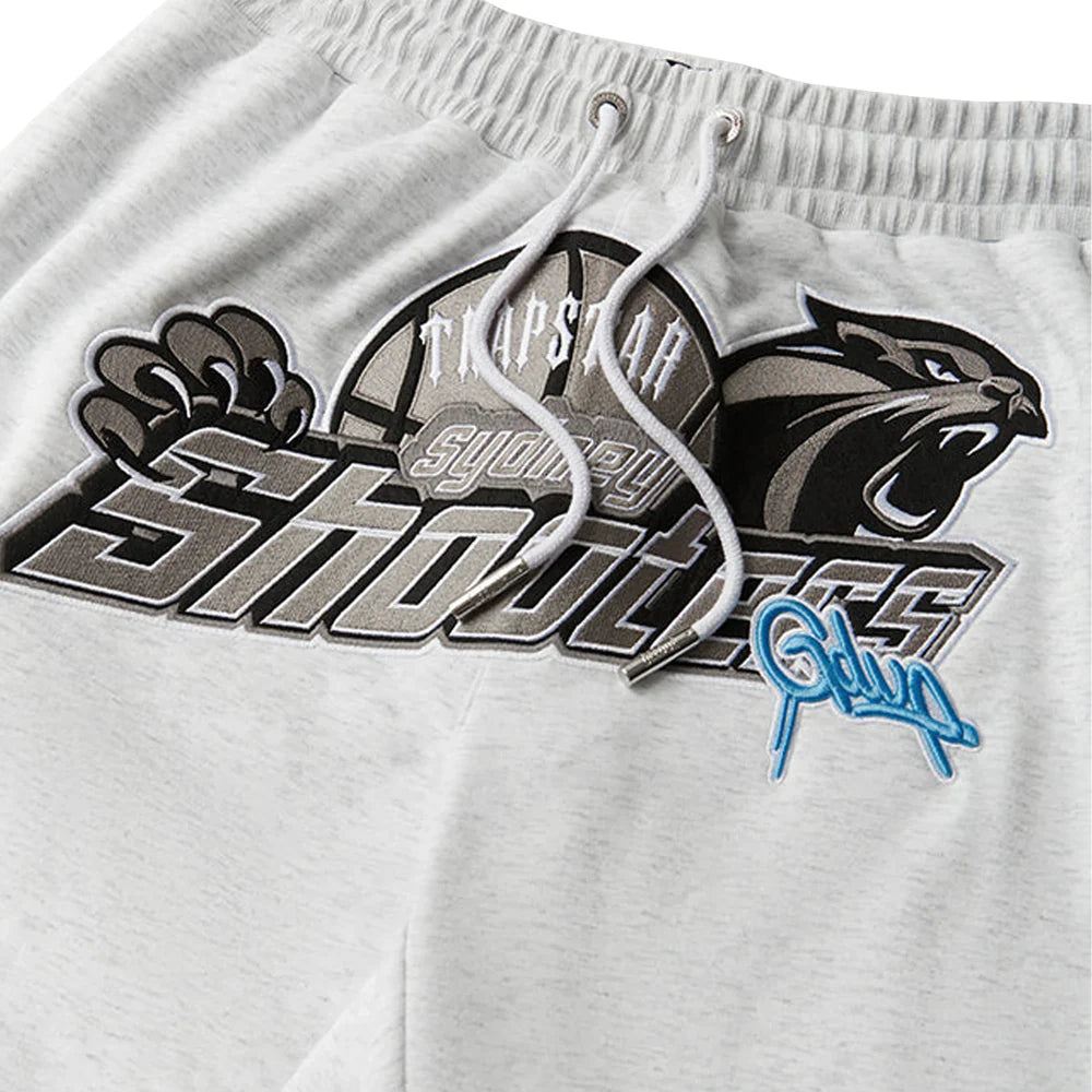 Geedup x Trapstar Sydney Shooters Trackpants 'White Marle / Blue' (2025)