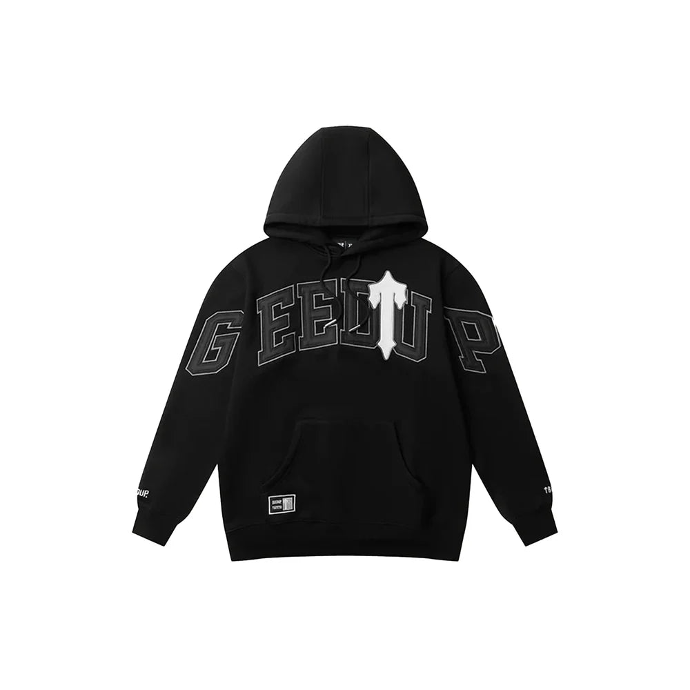 Geedup x Trapstar Team Logo x Irongate T Hoodie 'Black / White' (2025)