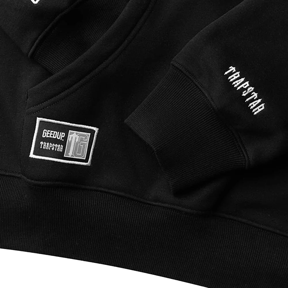 Geedup x Trapstar Team Logo x Irongate T Hoodie 'Black / White' (2025)