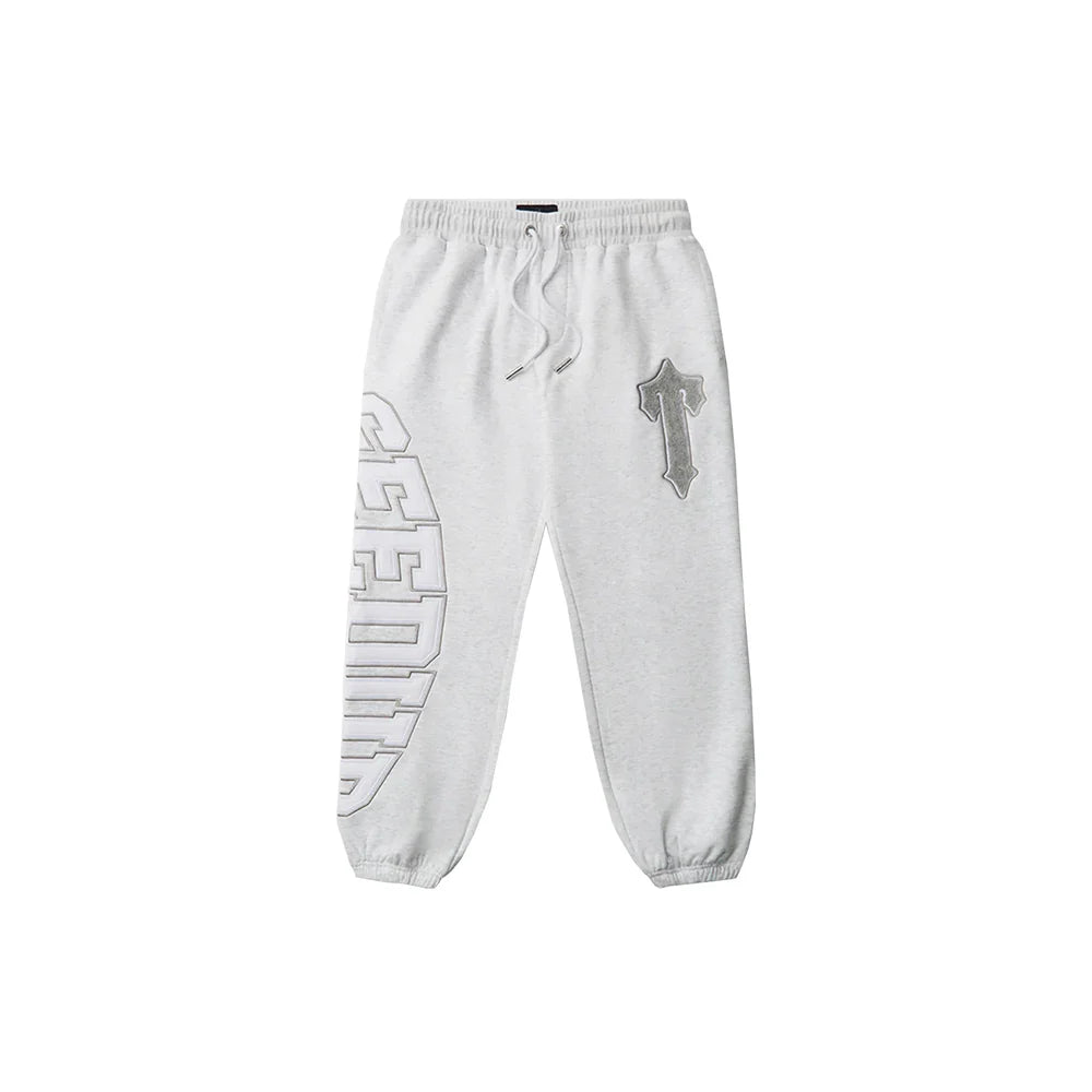 Geedup x Trapstar Team Logo x Irongate T Trackpant 'White Marle / Grey' (2025)