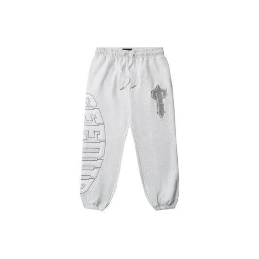 Geedup x Trapstar Team Logo x Irongate T Trackpant 'White Marle / Grey' (2025)