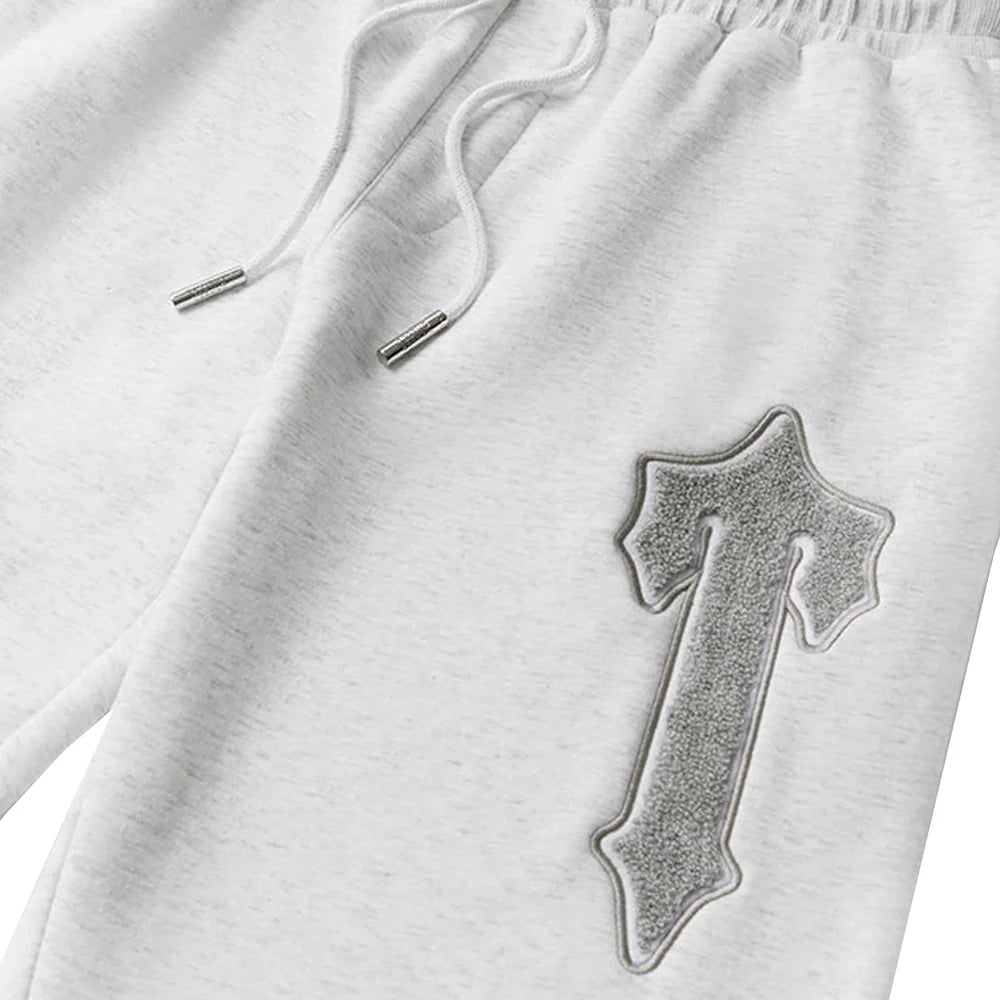 Geedup x Trapstar Team Logo x Irongate T Trackpant 'White Marle / Grey' (2025)