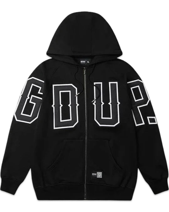 Geedup Geedup G.D.U.P Zip Hoodie in Black and White (Available)