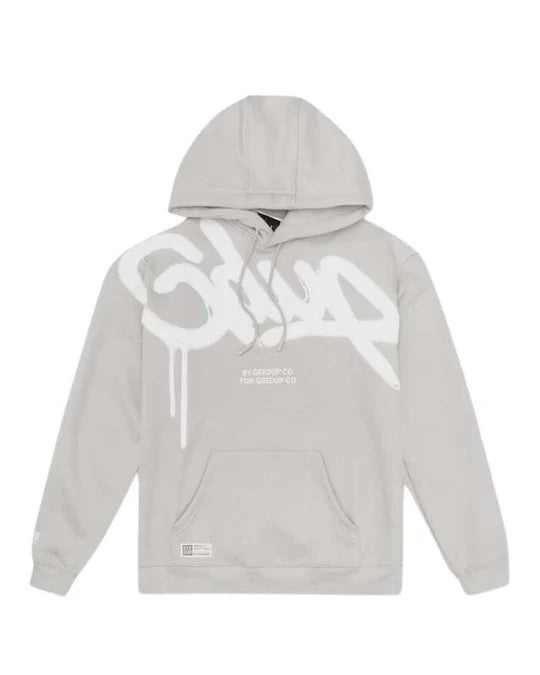 Geedup Handstyle Hoodie 'Grey White' (2022)