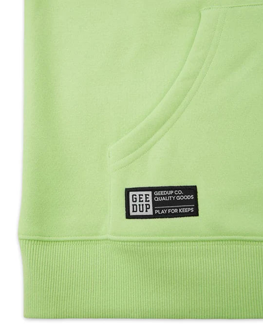 Geedup Handstyle Hoodie in Pastel Green and Black (Online)