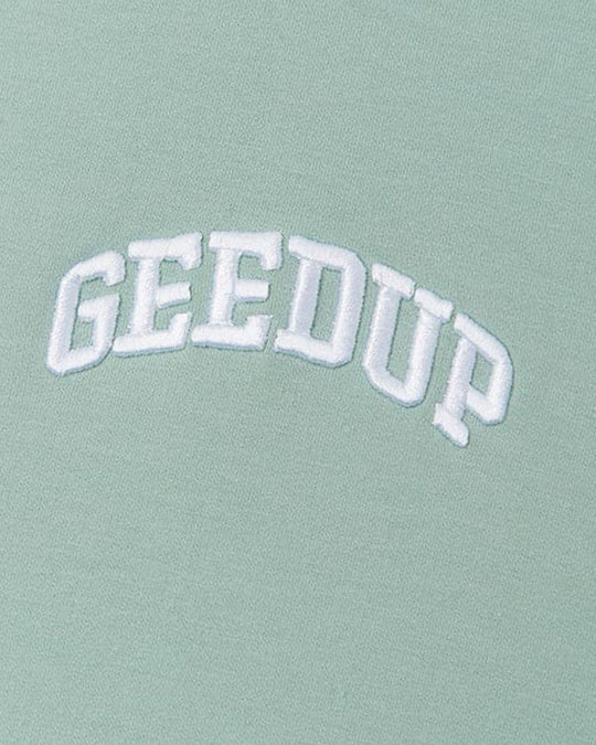 Geedup Micro Team Logo Hoodie in Pistachio (2024)