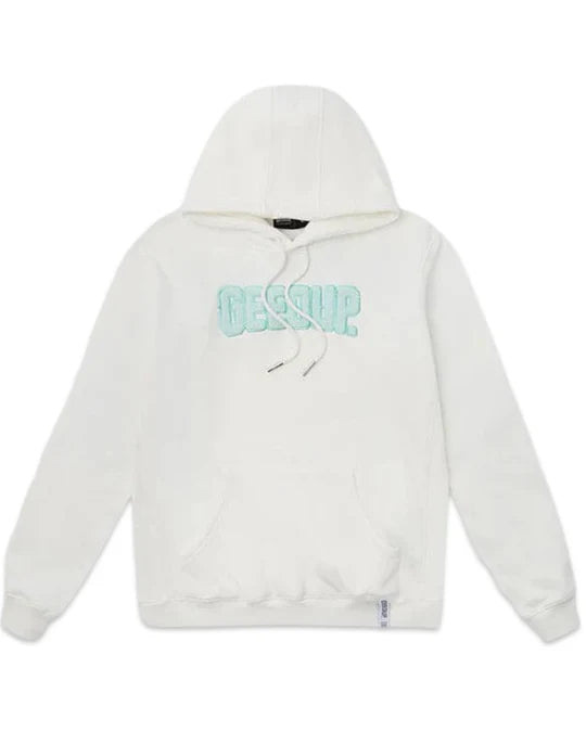 Geedup PFK Play For Keeps Hoodie in Bone and Teal (Online)