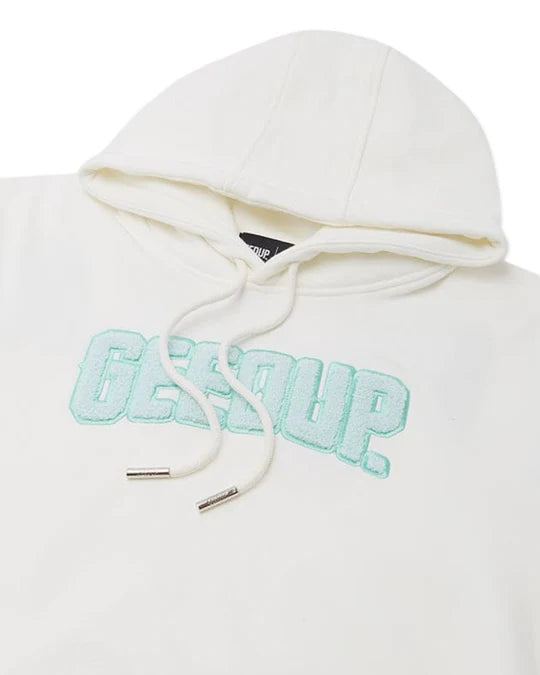 Geedup PFK Play For Keeps Hoodie in Bone and Teal (Online)