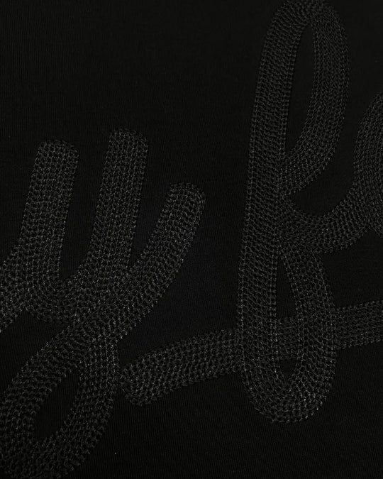Geedup PFK Script Tee in Black - Blackout Collection (2023)