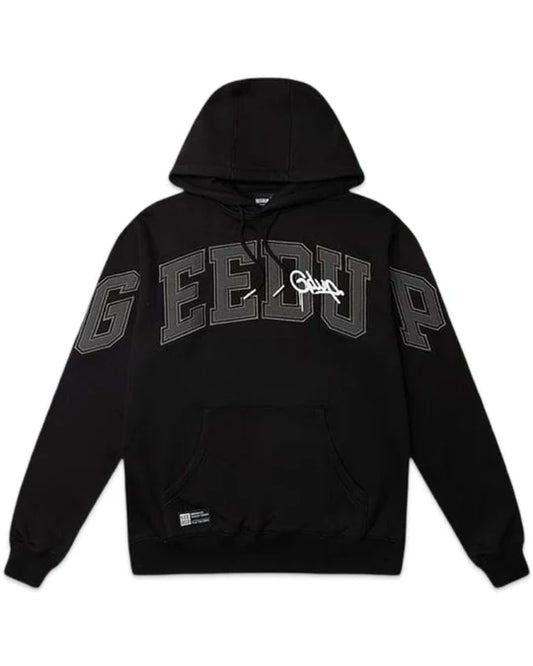 Geedup Team Logo Handstyle Hoodie in Black, Grey and White (Online Only)