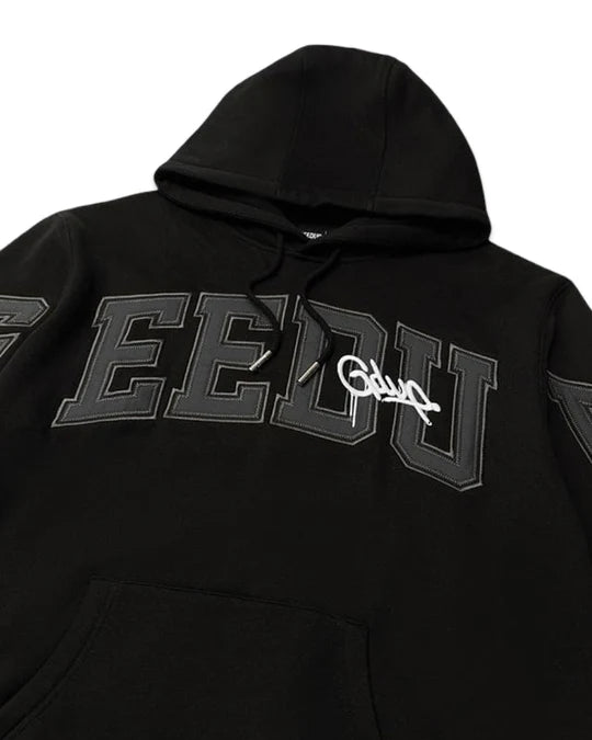 Geedup Team Logo Handstyle Hoodie in Black, Grey and White (Online Only)